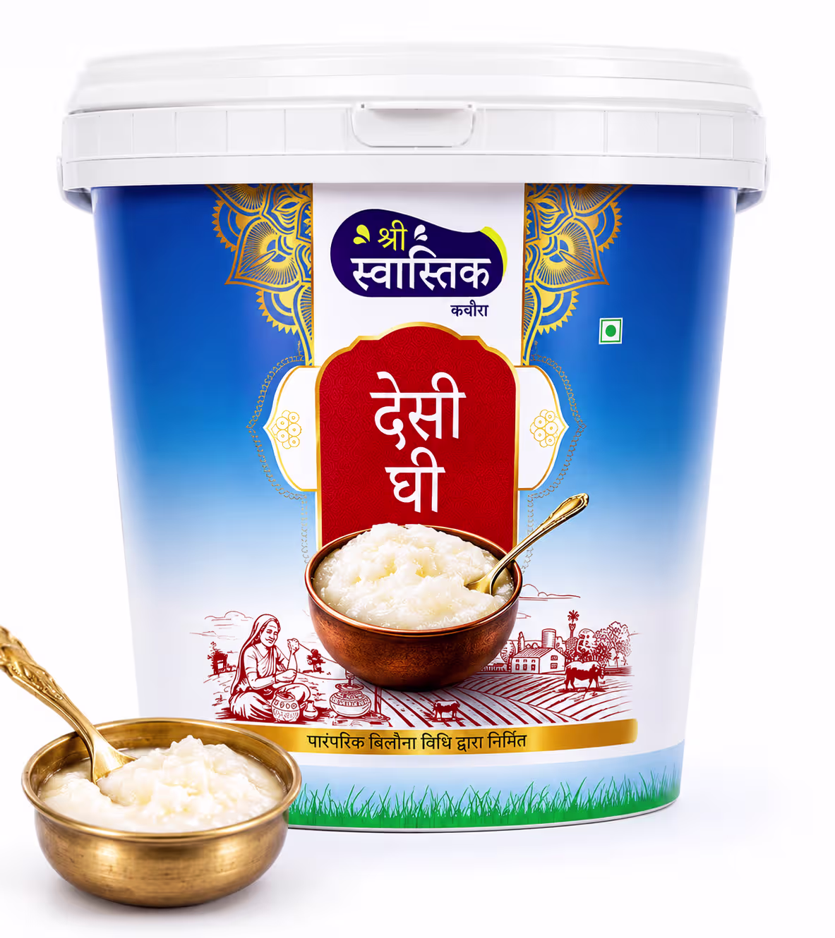 Sri Swastik Desi Ghee 5 Ltr back